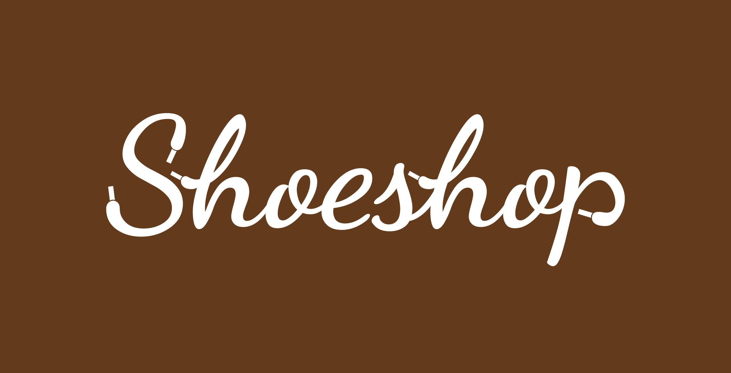 logotipo para shoeshop, version negativo color